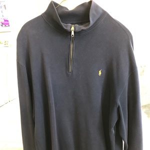 Ralph Lauren Polo Pullover Mens 1/4 Zip Cotton